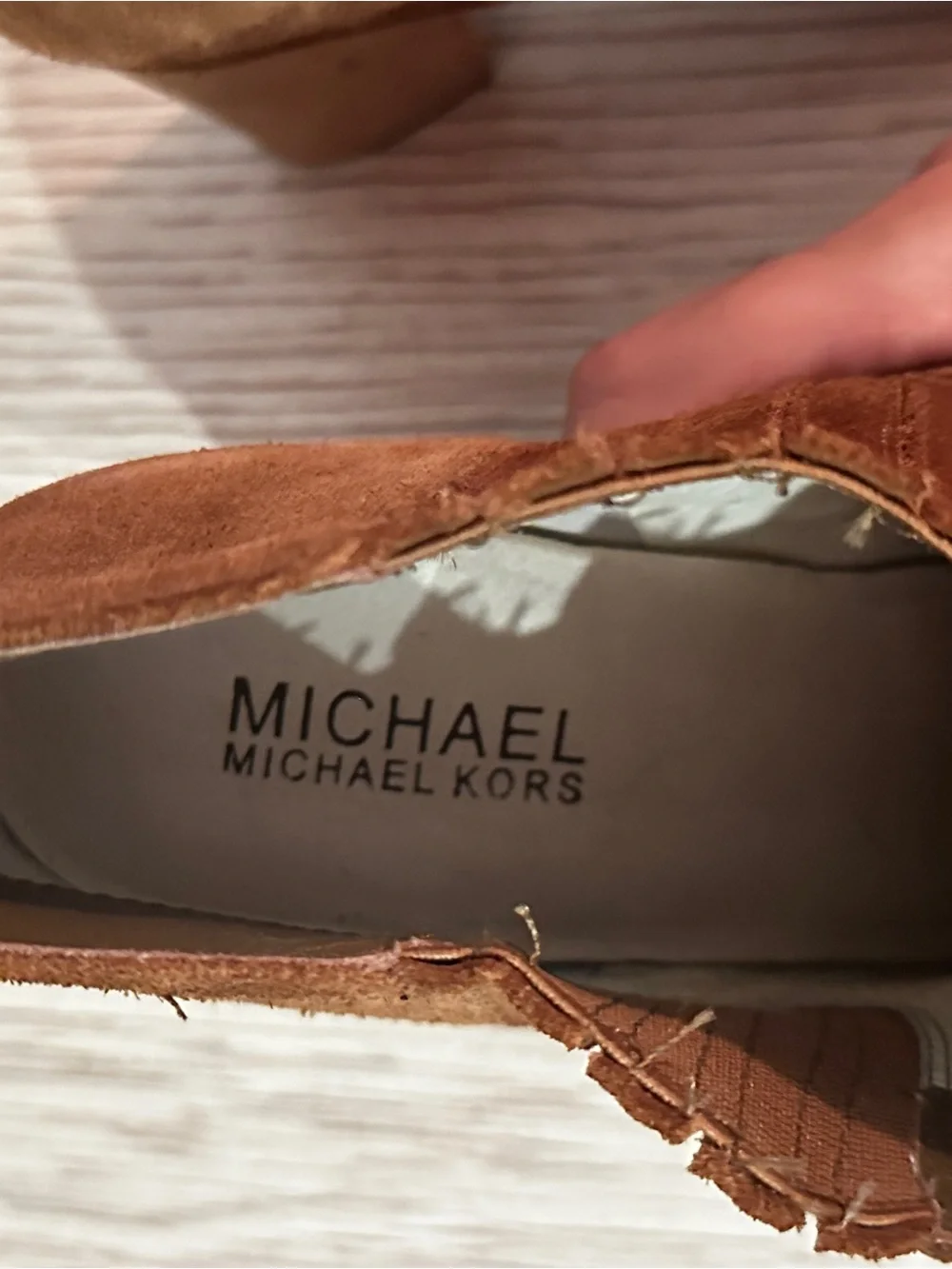 Michael Kors Chestnut Suede Ankle Booties